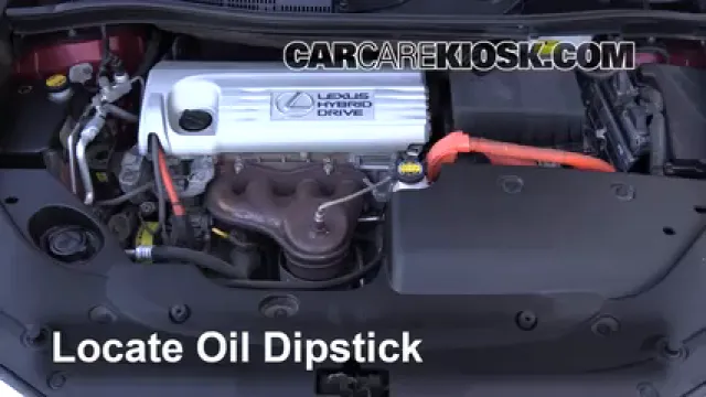 2010 Lexus HS250h Premium 2.4L 4 Cyl. Huile Vérifier le niveau de l'huile